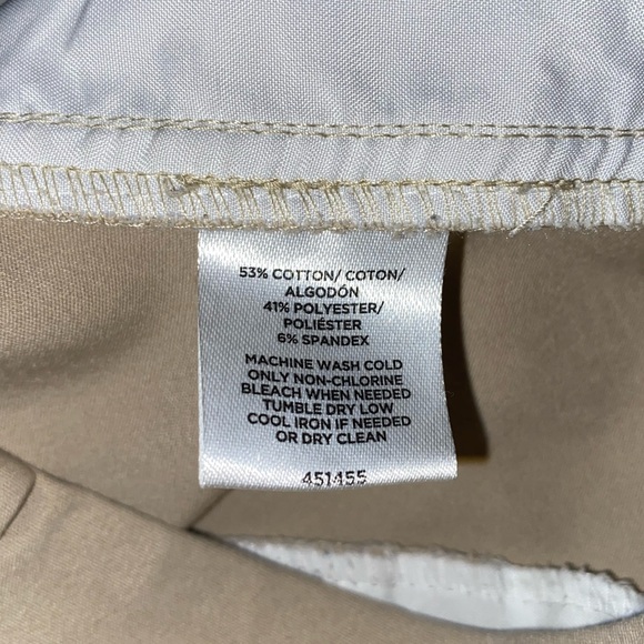 LOFT Modern Ankle Khaki Chino Pants - Size 12 - Picture 5 of 5